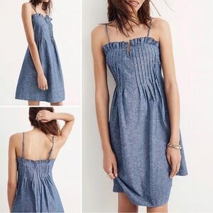 Madewell Woman Denim Pintuck Cami Dress Women’s  Size 10